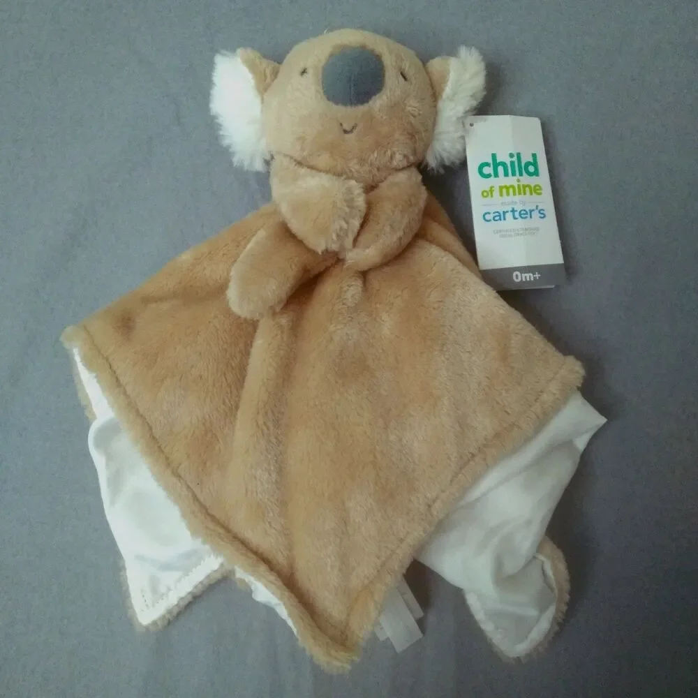 Carters Koala Bear Lovey Baby Security Blanket Comfort Plush Fleece Stuffie Pal